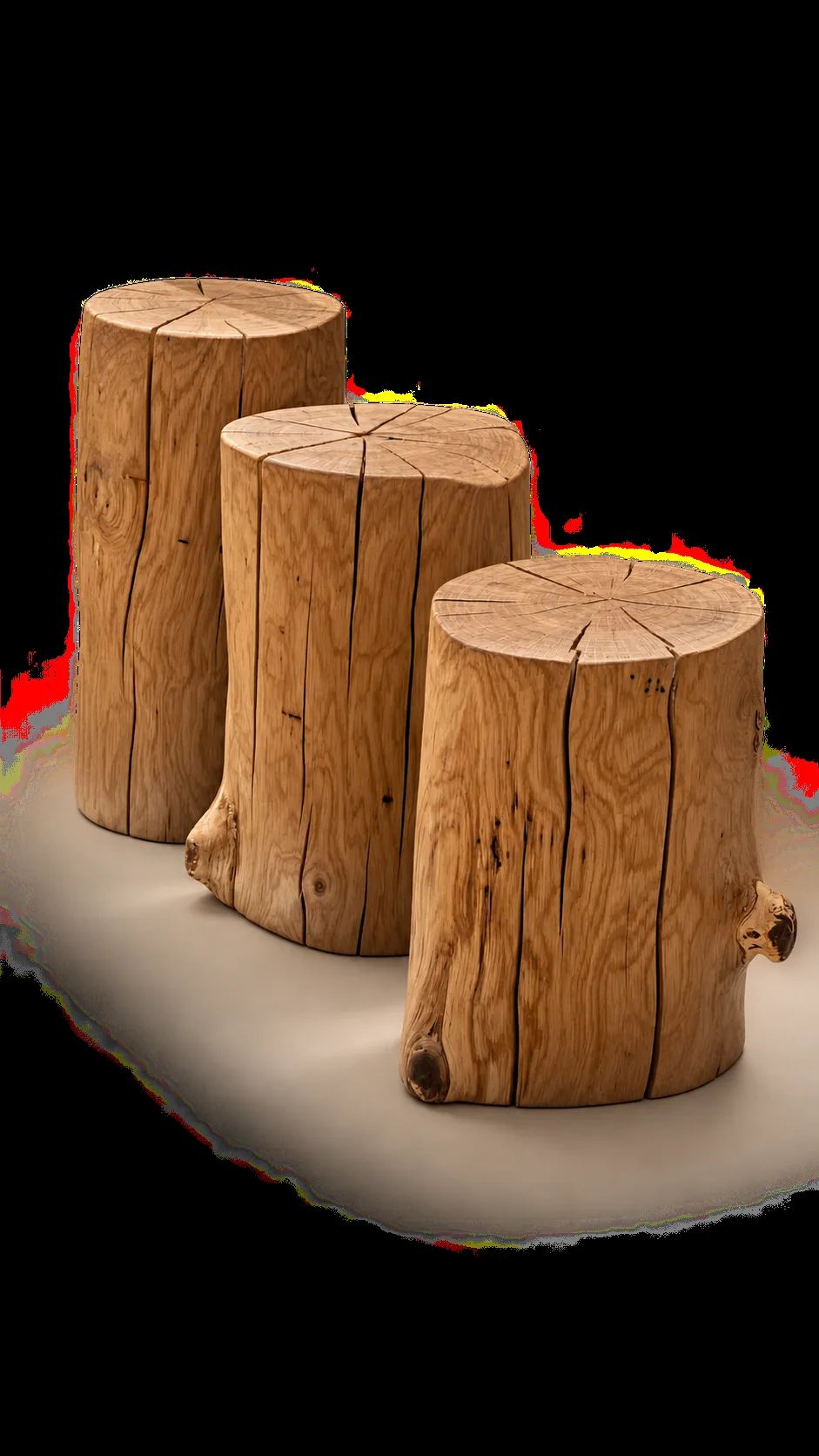 Trio, seitliche Ansicht